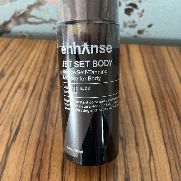 Enhanse Jet Set Body Bronze Self-Tanning Mousse Men's Grooming 150ml - Picture 2 of 3